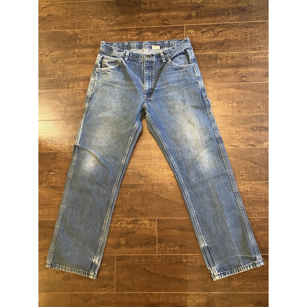 Vintage KEY Denim Jeans Men's Workwear 100% Cotton Straight Leg USA Made